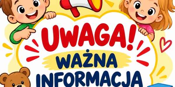 Plakat ważna informacja